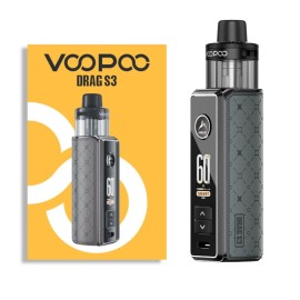 Voopoo Drag S3 Pod Mod⤑Grey Metal (Metal Grisi)